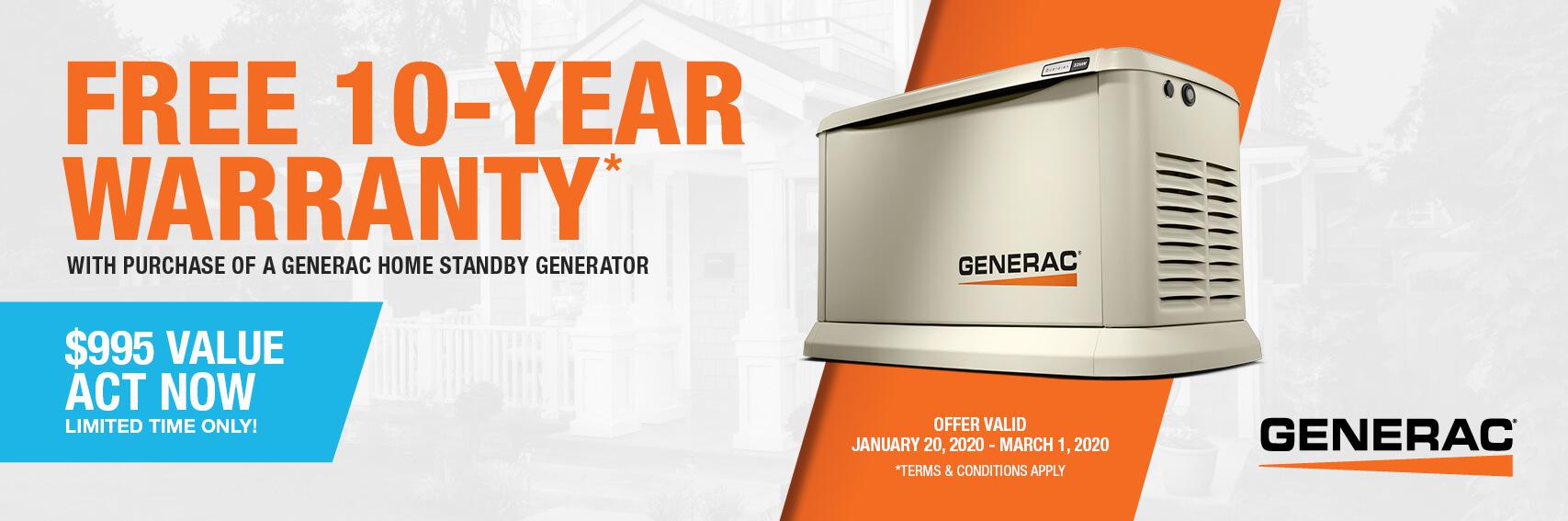 Homestandby Generator Deal | Warranty Offer | Generac Dealer | Alexandria, LA